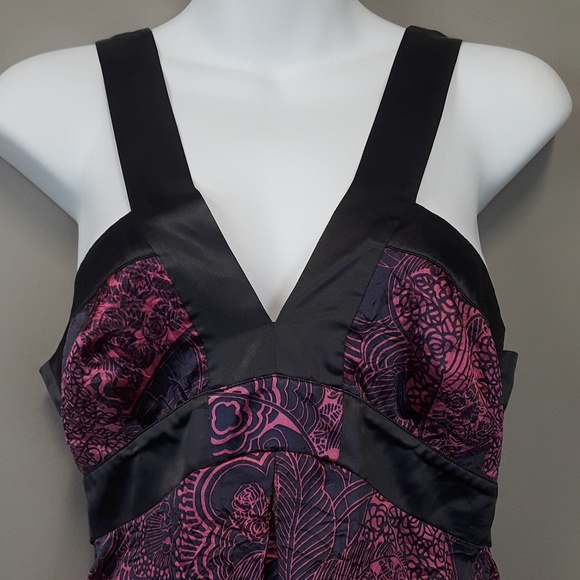 NWT BCBGirls Pink Paisley print Satin tank top - Picture 2 of 8